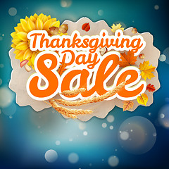 Image showing Thanksgiving Day sale. EPS 10