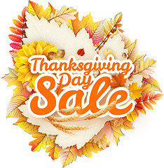 Image showing Thanksgiving Day sale. EPS 10