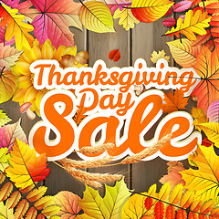 Image showing Thanksgiving Day sale. EPS 10