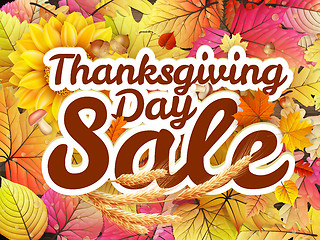 Image showing Thanksgiving Day sale. EPS 10