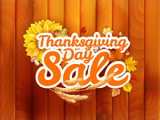 Image showing Thanksgiving Day sale. EPS 10