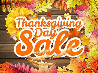 Image showing Thanksgiving Day sale. EPS 10