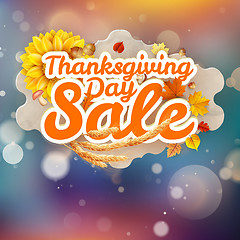 Image showing Thanksgiving Day sale. EPS 10