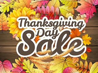 Image showing Thanksgiving Day sale. EPS 10