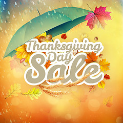 Image showing Thanksgiving Day sale. EPS 10