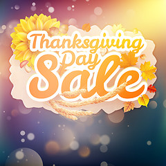 Image showing Thanksgiving Day sale. EPS 10