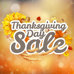 Image showing Thanksgiving Day sale. EPS 10