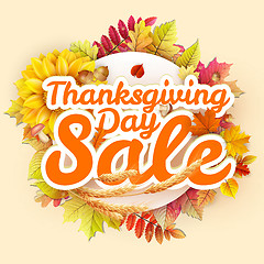 Image showing Thanksgiving Day sale. EPS 10