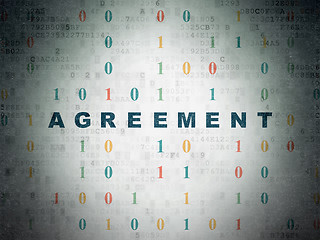 Image showing Business concept: Agreement on Digital Paper background