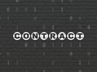 Image showing Finance concept: Contract on wall background