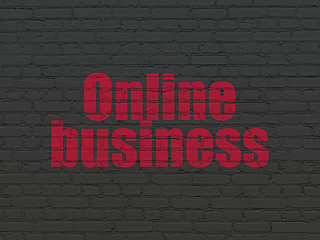 Image showing Finance concept: Online Business on wall background