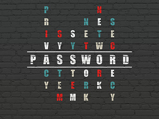Image showing Safety concept: Password in Crossword Puzzle