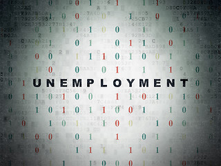 Image showing Finance concept: Unemployment on Digital Paper background