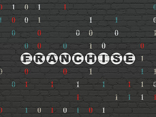 Image showing Business concept: Franchise on wall background