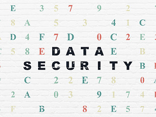 Image showing Protection concept: Data Security on wall background