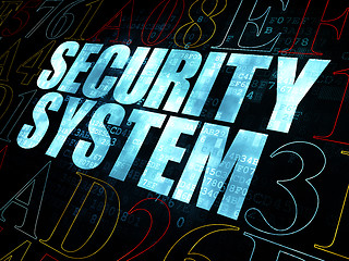 Image showing Security concept: Security System on Digital background