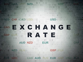 Image showing Currency concept: Exchange Rate on Digital Paper background