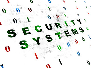 Image showing Security concept: Security Systems on Digital background