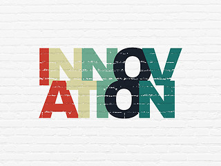 Image showing Business concept: Innovation on wall background