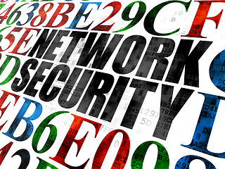 Image showing Safety concept: Network Security on Digital background