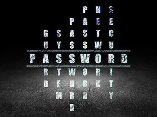 Image showing Security concept: Password in Crossword Puzzle