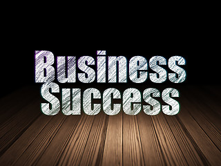 Image showing Finance concept: Business Success in grunge dark room