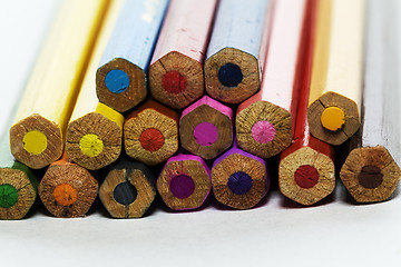 Image showing colored pencils close up