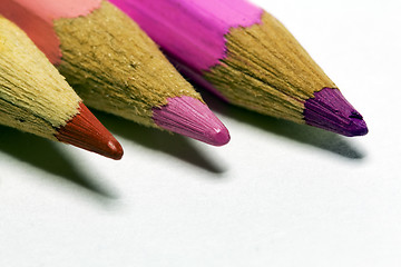 Image showing colored pencils close up