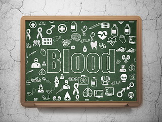 Image showing Health concept: Blood on School Board background