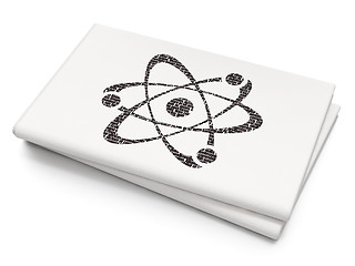 Image showing Science concept: Molecule on Blank Newspaper background