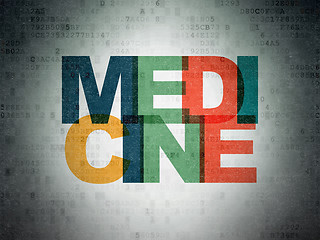 Image showing Medicine concept: Medicine on Digital Paper background