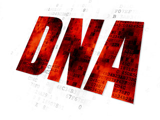 Image showing Health concept: DNA on Digital background