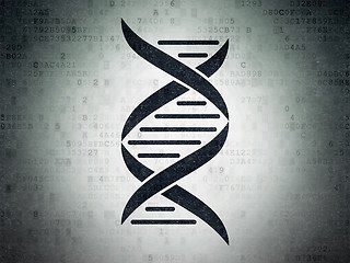 Image showing Science concept: DNA on Digital Paper background