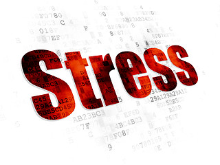 Image showing Health concept: Stress on Digital background