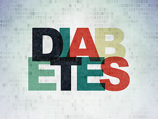 Image showing Medicine concept: Diabetes on Digital Paper background