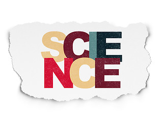 Image showing Science concept: Science on Torn Paper background