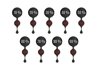 Image showing nine price tags