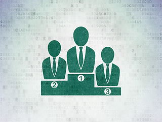 Image showing Law concept: Business Team on Digital Paper background