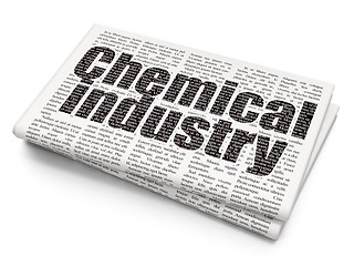 Image showing Industry concept: Chemical Industry on Newspaper background