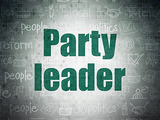 Image showing Politics concept: Party Leader on Digital Paper background
