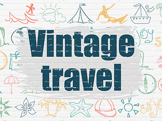 Image showing Travel concept: Vintage Travel on wall background