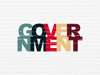 Image showing Politics concept: Government on wall background