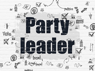 Image showing Politics concept: Party Leader on wall background