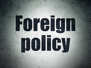Image showing Political concept: Foreign Policy on Digital Paper background
