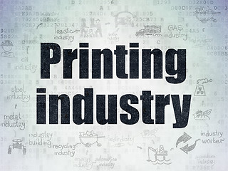 Image showing Industry concept: Printing Industry on Digital Paper background