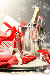 Image showing Christmas champagne