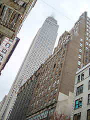 Image showing Empire State Building low angle view