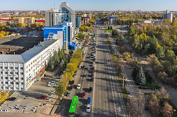 Image showing Office building and Respubliki street. Tyumen