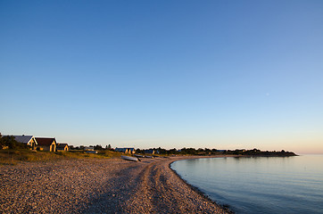 Image showing Serene bay at twilight