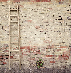 Image showing old grunge brick wall 